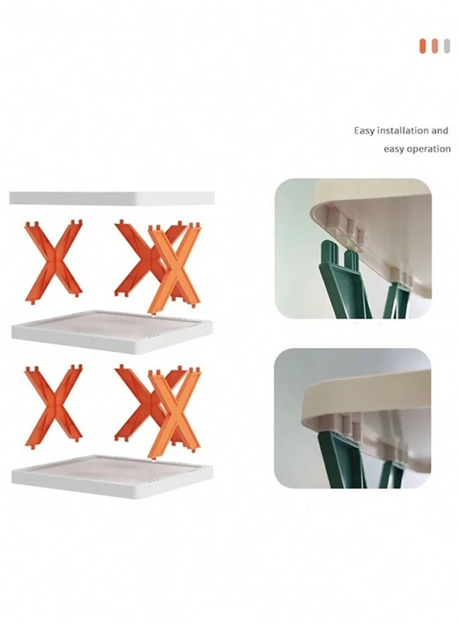 9-Layer Simple Shoe Rack, Thickened, Dust-Proof, Space-Saving, Simple Installation, Dreamy Blue