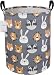 CLOCOR Kids Laundry BasketCollapsible Fabric Storage ContainerBaby Nursery Hamper for BoysKids Toys BucketRoom DecorGift BasketAnimal Heads - Image 2