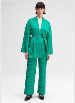 Touche KIMONO TROUSERS SATIN SET  - Image 1