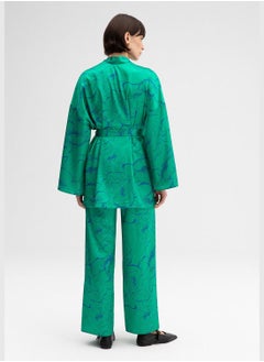 Touche KIMONO TROUSERS SATIN SET  - Image 2