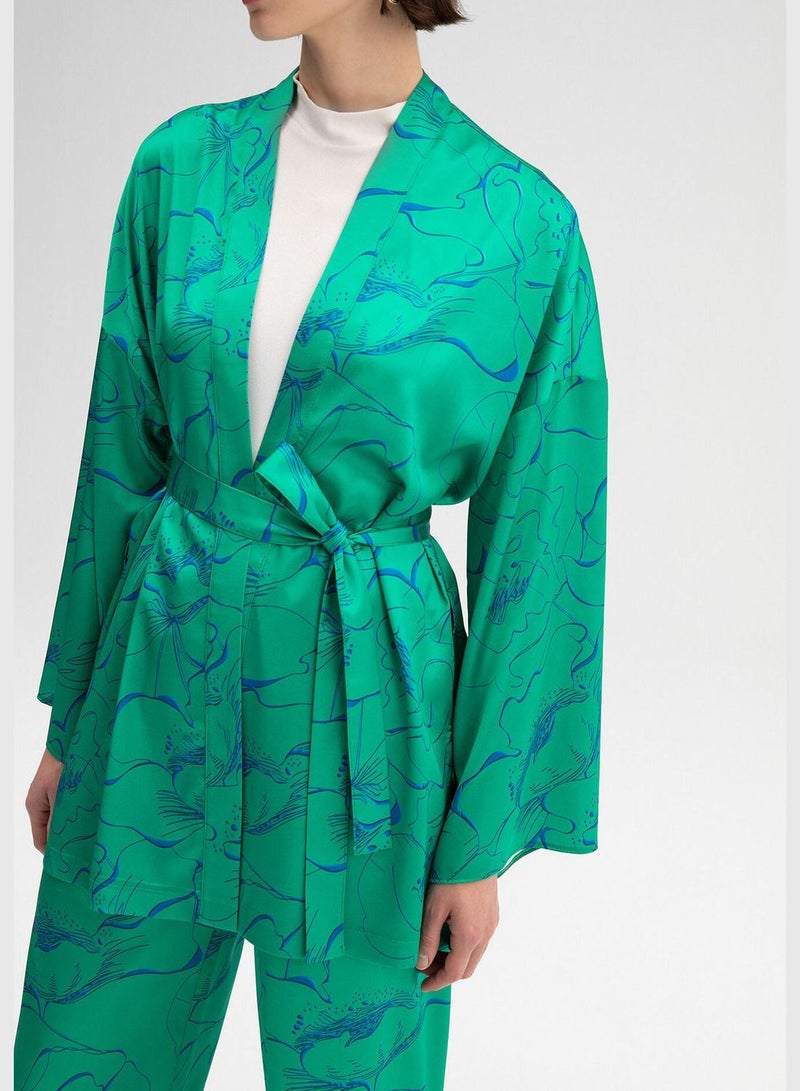 Touche KIMONO TROUSERS SATIN SET - Image 3