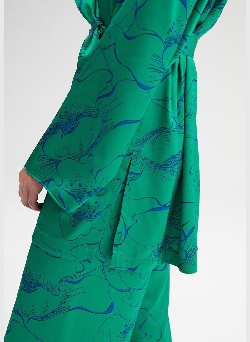 Touche KIMONO TROUSERS SATIN SET - Image 4