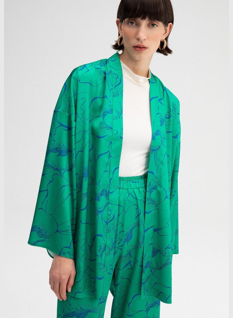 Touche KIMONO TROUSERS SATIN SET - Image 5