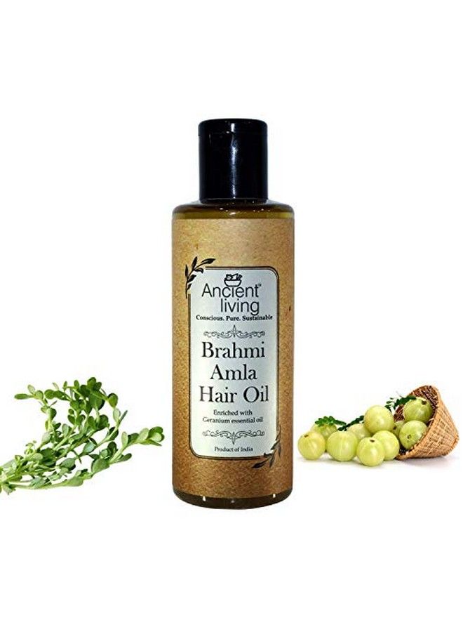 Ancient Living Brahmi & Amla Hair Oil For Stronger Hair Roots Prevents Hair Fall For Men & Women 200 Ml  - Image 4