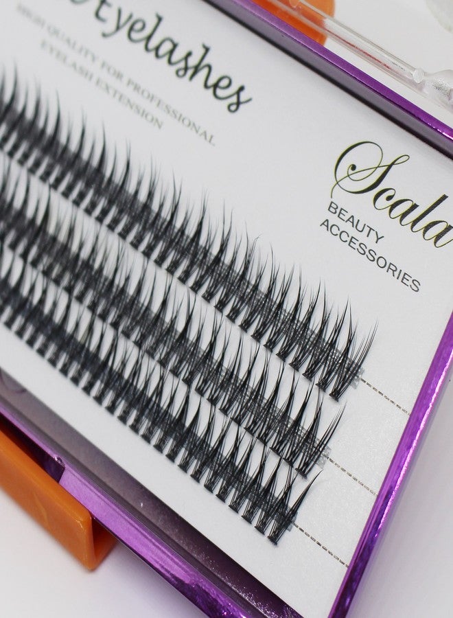 BODERMINCER 8mm,10mm,12mm,14mm,16mm Fish Tail False Lashes 120pcs Handmade Luxury Mink Premade Lash 5D Volume Fans Individual Eyelash Extensions (16mm) - Image 5