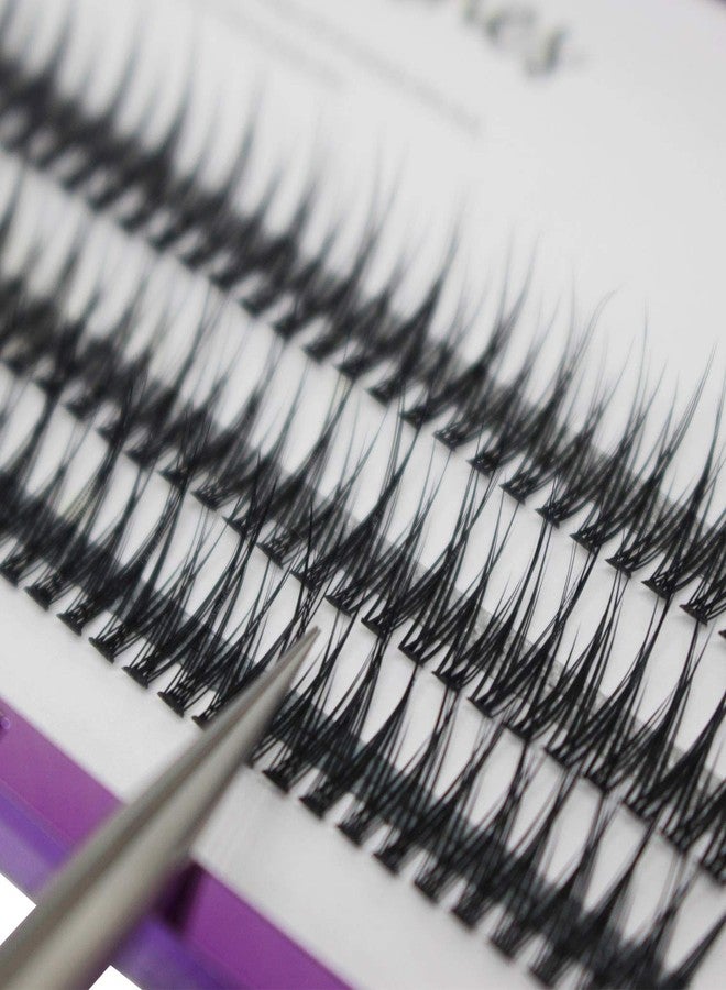 BODERMINCER 8mm,10mm,12mm,14mm,16mm Fish Tail False Lashes 120pcs Handmade Luxury Mink Premade Lash 5D Volume Fans Individual Eyelash Extensions (16mm) - Image 3