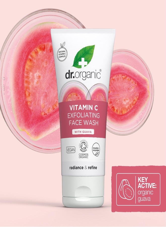 dr.organic Dr. Organic Vitamin C Exfoliating Face Wash | Illuminating & Brightening for Dry Skin, Rich in Vitamin C, Certified Organic, Paraben & SLS-Free, Cruelty-Free, Natural, Vegan, 150 mL / 5 fl oz - Image 5