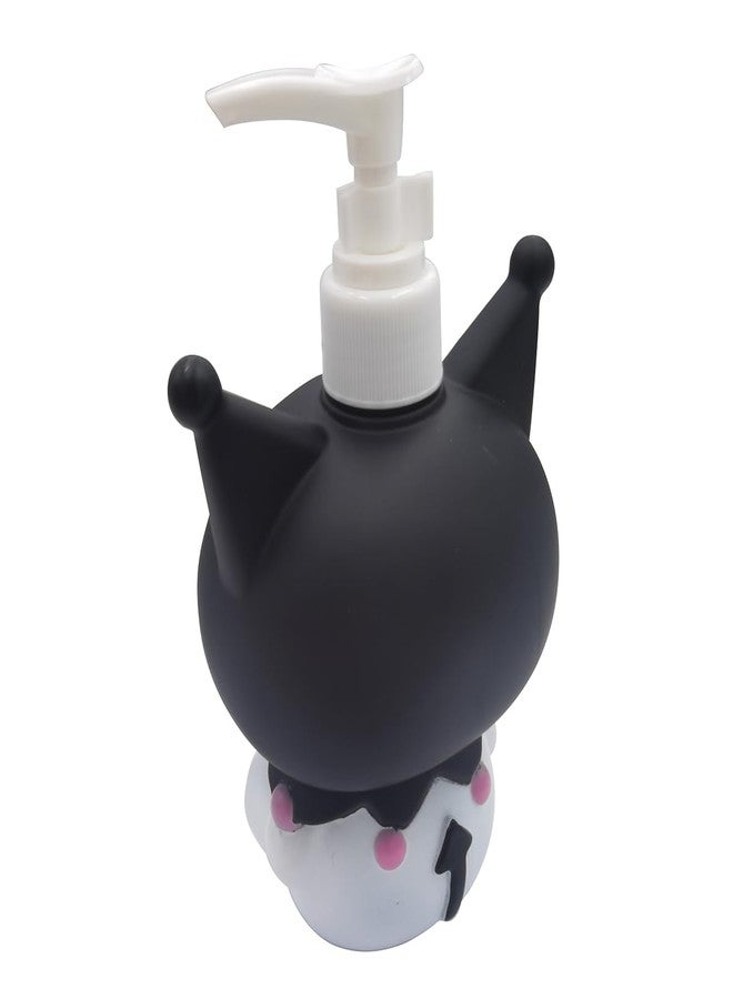 Hyever Cute Cartoon Animal Hand Soap Pump Lotion, Hand Soap, Shampoo, Shower Gel Dispenser, Kuromi Soap Dispenser Dinosaur Shaped Liquid Bottles Kids Empty Press Type Shampoo Bottles (Black Kuromi) - Image 5