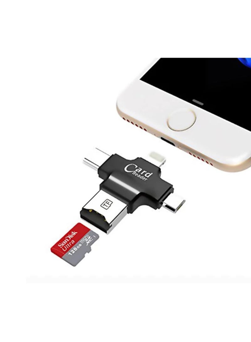 4 in 1 USB OTG TF Micro SD Card Reader Adapter Type C  - Image 2