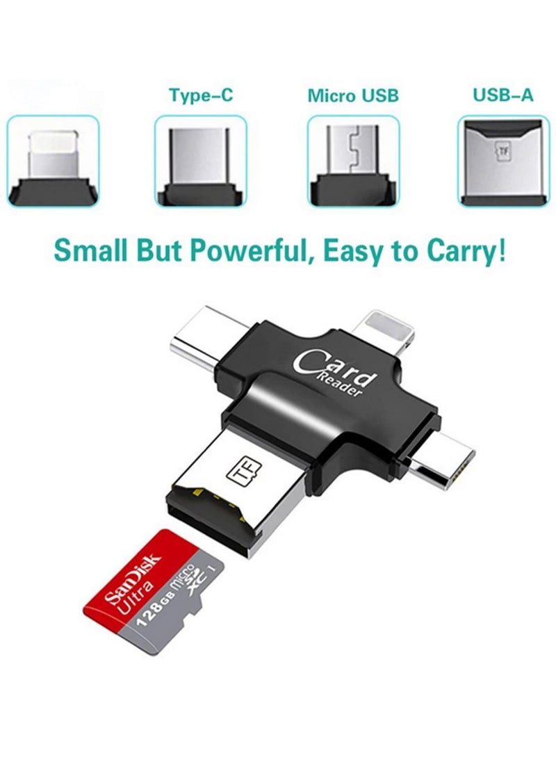 4 in 1 USB OTG TF Micro SD Card Reader Adapter Type C  - Image 4