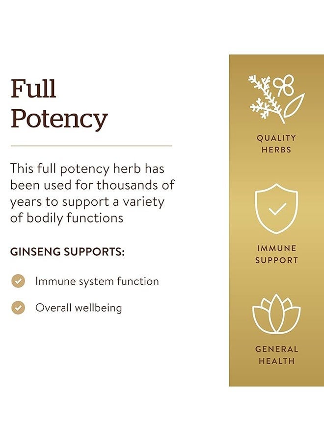 Solgar Korean Ginseng Root Extract Full Potency Herbal Supplement Gluten Wheat And Dairy 60 Vegetable Capsules - Image 4