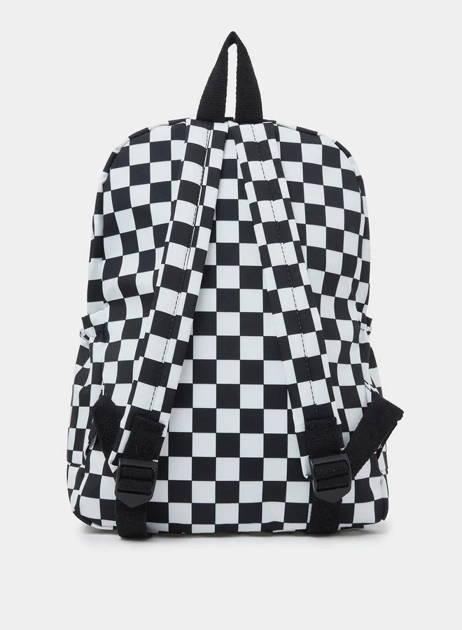 ستايلي Teen Girls Black Checked Backpack
