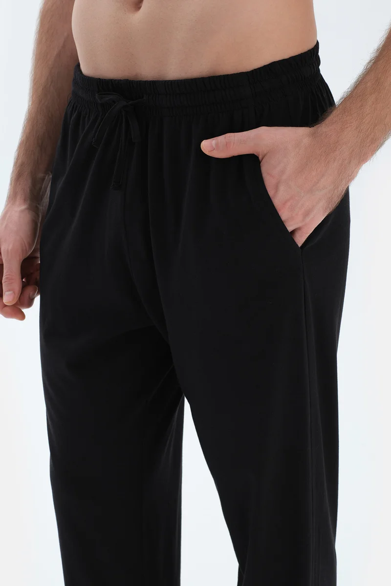 dagi T-shirt & Trousers Pajama Set Crew Neck Cotton Blend Mid Rise Regular/Classic Fit Sleepwear