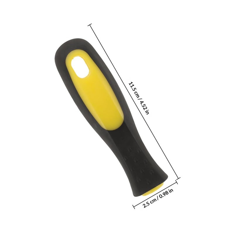 Dual Color Non Slip Plastic Replacement File Handle 8 Inch 4 Pack for Workshop - Image 3