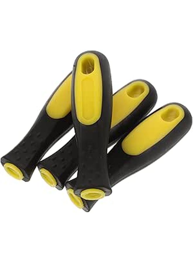 Dual Color Non Slip Plastic Replacement File Handle 8 Inch 4 Pack for Workshop - Image 1