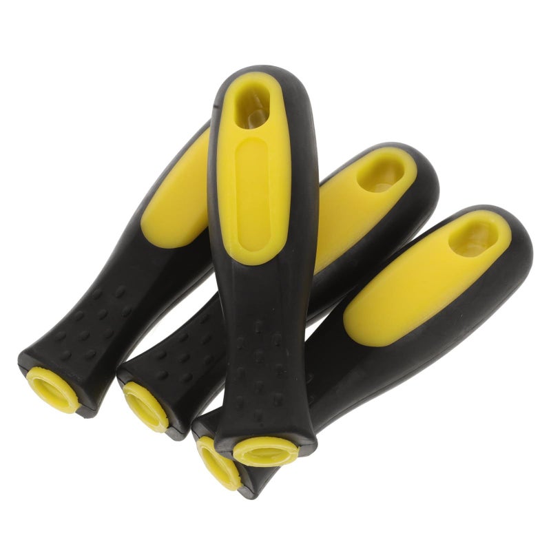 Dual Color Non Slip Plastic Replacement File Handle 8 Inch 4 Pack for Workshop - Image 2