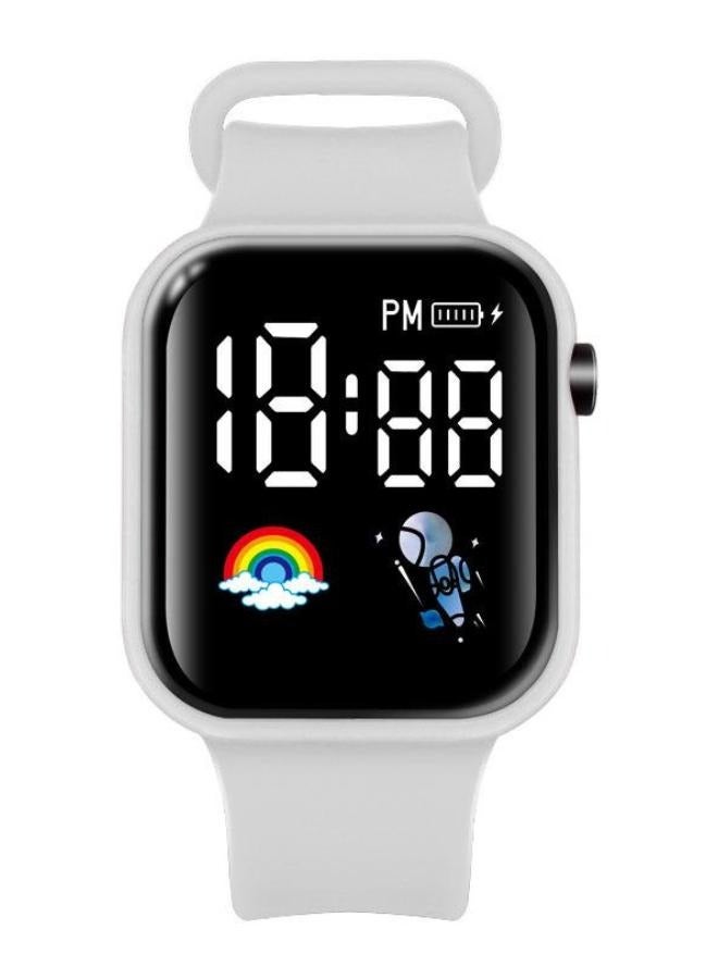 Free Air 6 Pcs Kids' Square Water Resistant Silicone Digital Watch - Image 5