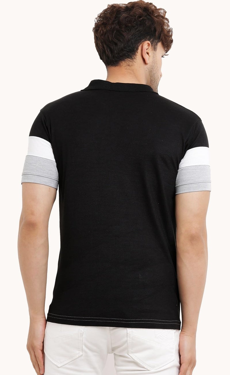 LEOTUDE Men's Regular Fit Polo T-Shirt (PO3_P61_P62_P63_P_Multi_L) - Image 5
