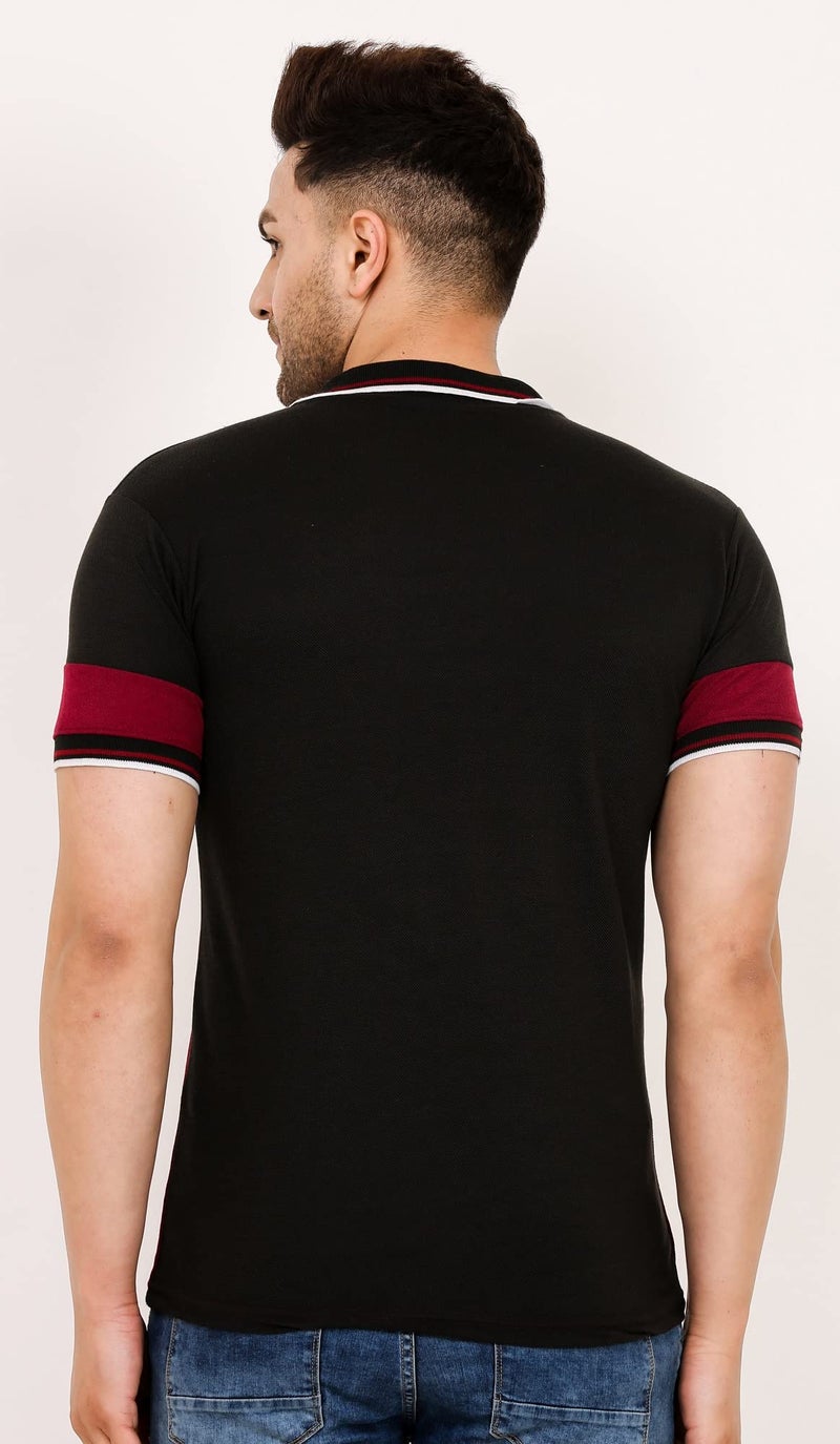 LEOTUDE Men's Regular Fit Polo T-Shirt (PO3_P61_P62_P63_P_Multi_L) - Image 3