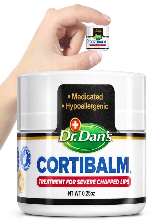دي آر. دانس مرطب شفاه دكتور دان كورتيبالم - عبوة واحدة - للشفاه الجافة والمتشققة - مرطب شفاه معالج للشفاه شديدة التشقق - مصمم للرجال والنساء والأطفال - - Image 1