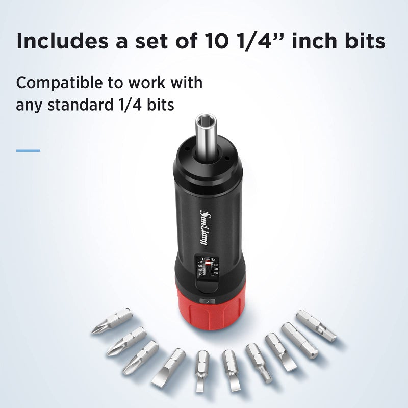 Sanliang Torque Screwdriver Wrench Driver Bits Set 10-70 Inch Pounds lbs for Maintenance,Tools, Bike Repairing and Mounting. (10-70 in-lbs) - Image 3