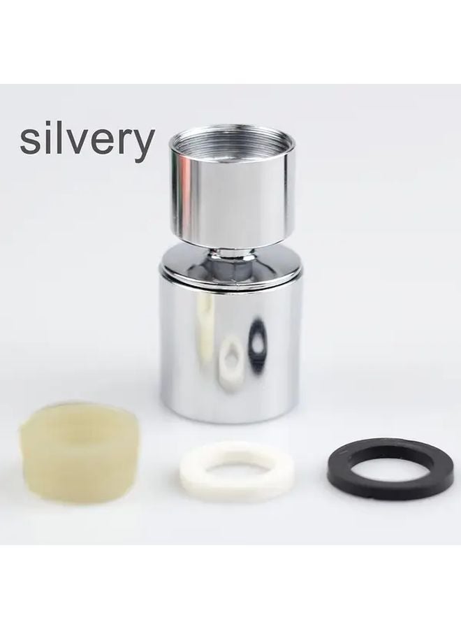 360 Rotatable Spray Head Adjustable Faucet Aerator Dual Spray Modes Silvery Easy Install - Image 1