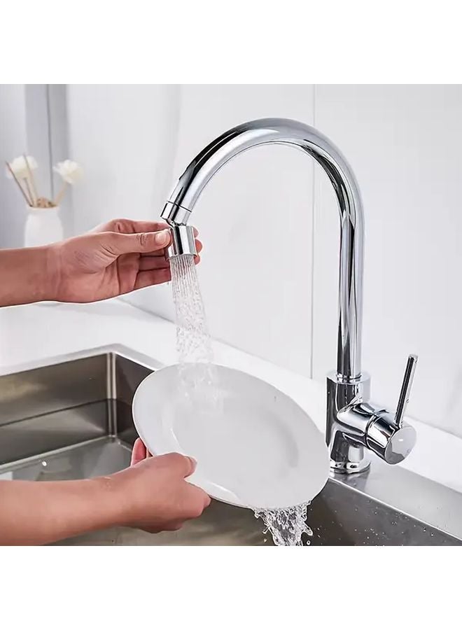 360 Rotatable Spray Head Adjustable Faucet Aerator Dual Spray Modes Silvery Easy Install - Image 4