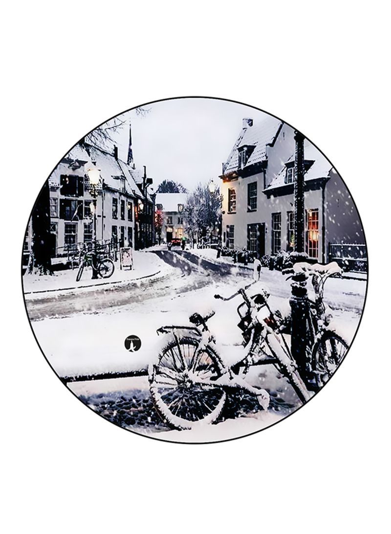 Bike Printed Mouse Pad  Multicolour