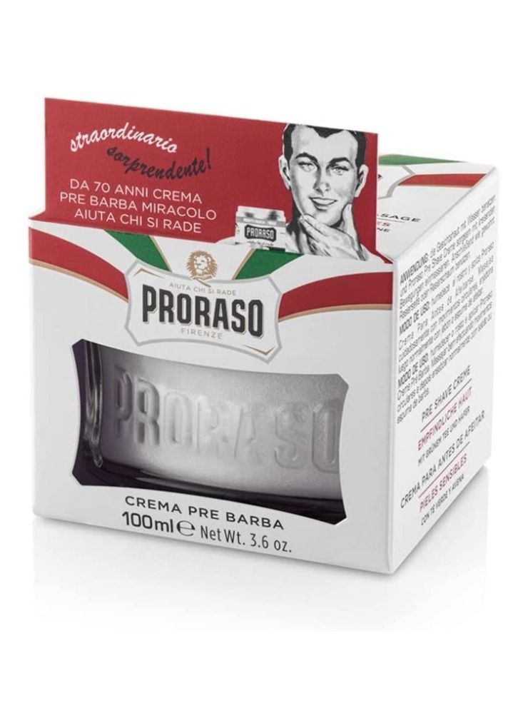 بروراسو كريم ما قبل الحلاقة ينعم اللحية ويحمي البشرة الحساسة ويساعد الشفرة على الانزلاق بسلاسة على الجلد - Image 3