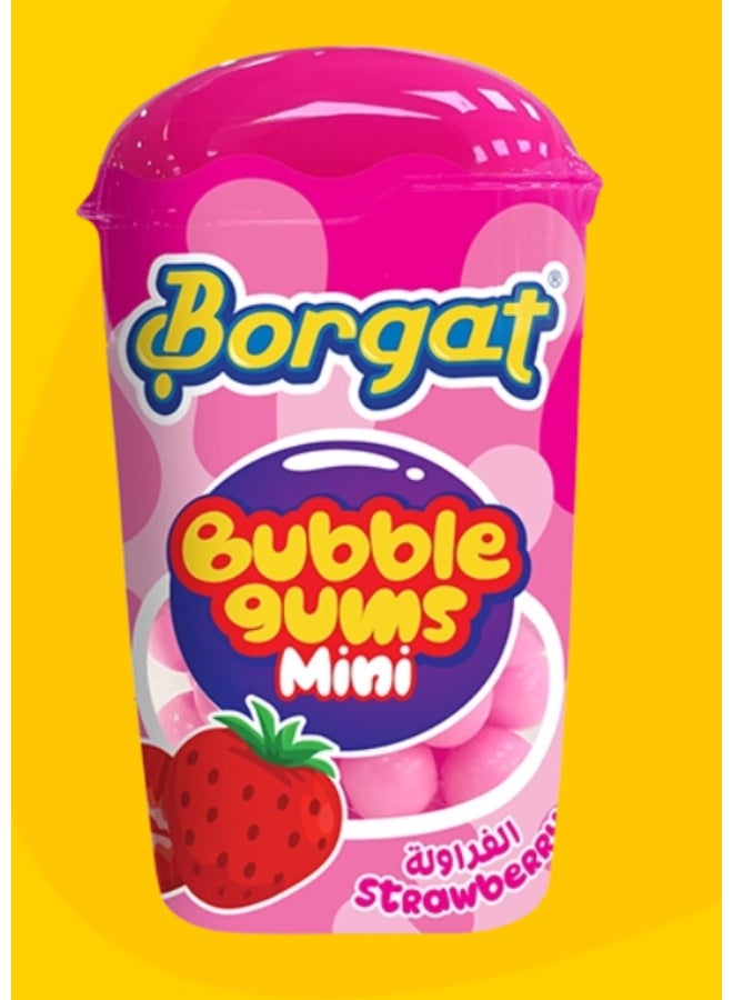 Borgat Fusen Mini Bubble Gum, Strawberry Flavor – 15g Each, Pack of 3 | Chewy Fruity Bubble Gum Candy for Kids & Adults - Image 2