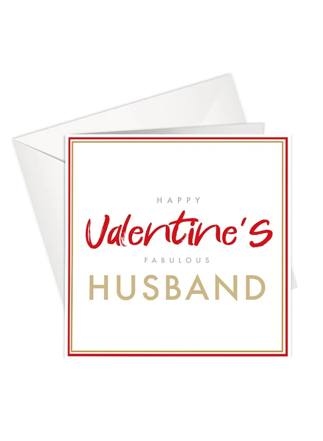Share The Love Happy Valentine’s Day Card for Your Fabulous Husband – A Thoughtful Gesture of Love and Devotion