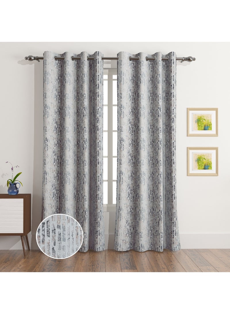 Home Box Emma Claude 2-Piece Jacquard Curtain Set 280 x 135 cm - Image 1