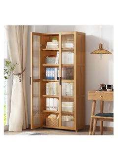 Generic Kitchen Storage Cabinet Floor Standing Bookshelf Multilayer Storage Rack with Adjustable Shelf for Kitchen Utensils Microwave Pot and Pan (190 * 60cm)  - Image 1