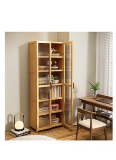 Generic Kitchen Storage Cabinet Floor Standing Bookshelf Multilayer Storage Rack with Adjustable Shelf for Kitchen Utensils Microwave Pot and Pan (190 * 60cm)  - Image 4