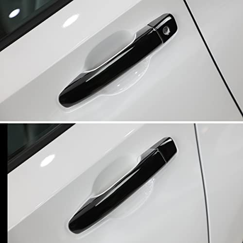 DLOVEG Car Door Handle Cover Compatible for 2018 2019 2020 2021 2022 Honda Accord Accessories Black Door Handle Protector (Without Keyless Entry Holes) - Image 3