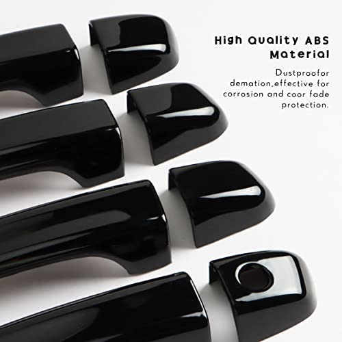 DLOVEG Car Door Handle Cover Compatible for 2018 2019 2020 2021 2022 Honda Accord Accessories Black Door Handle Protector (Without Keyless Entry Holes) - Image 5