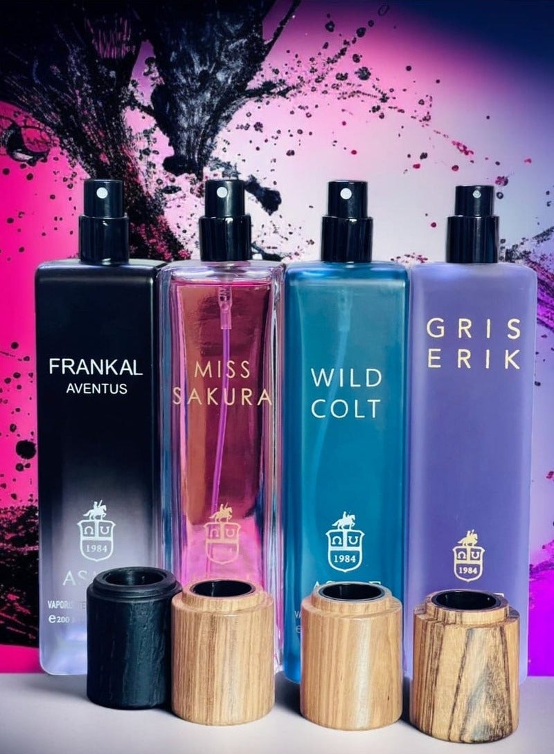 Asaaf Trend General Perfume Set 4 Pieces * 200ml Eau de Parfum - Image 2