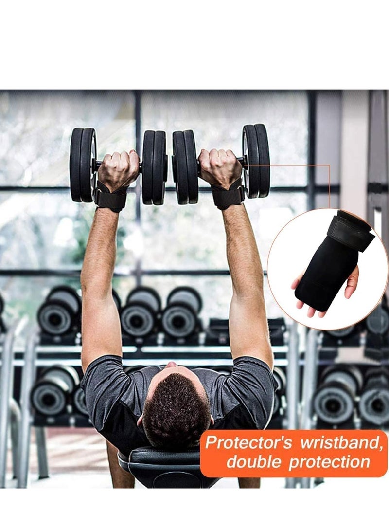 Vparty Weightlifting Wrist Straps Grip with Cushion Wrist Loop, Leather Weight Lifting Wrist Straps for Deadlifts, Powerlifting, Heavy Shrug for Men/Women - Image 4