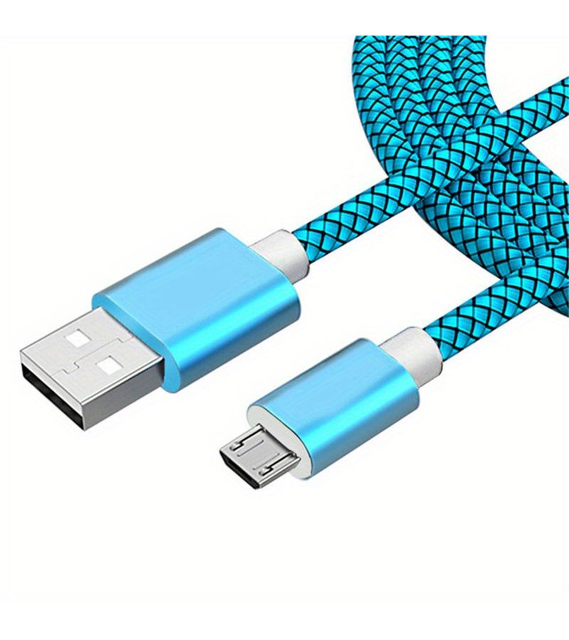 White 1M Micro USB Cable Fast Charging Data Sync - Image 5
