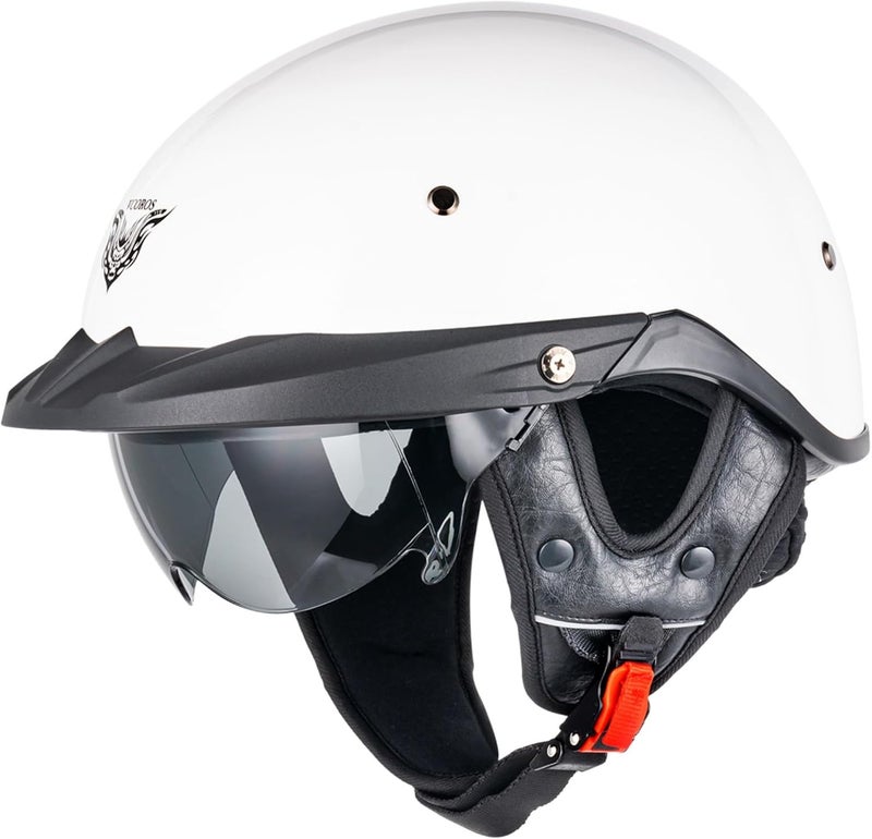 VCOROS VHF04 Retro Half Helmet Open Face for Men and Women - Scooter and Cruiser - Image 2