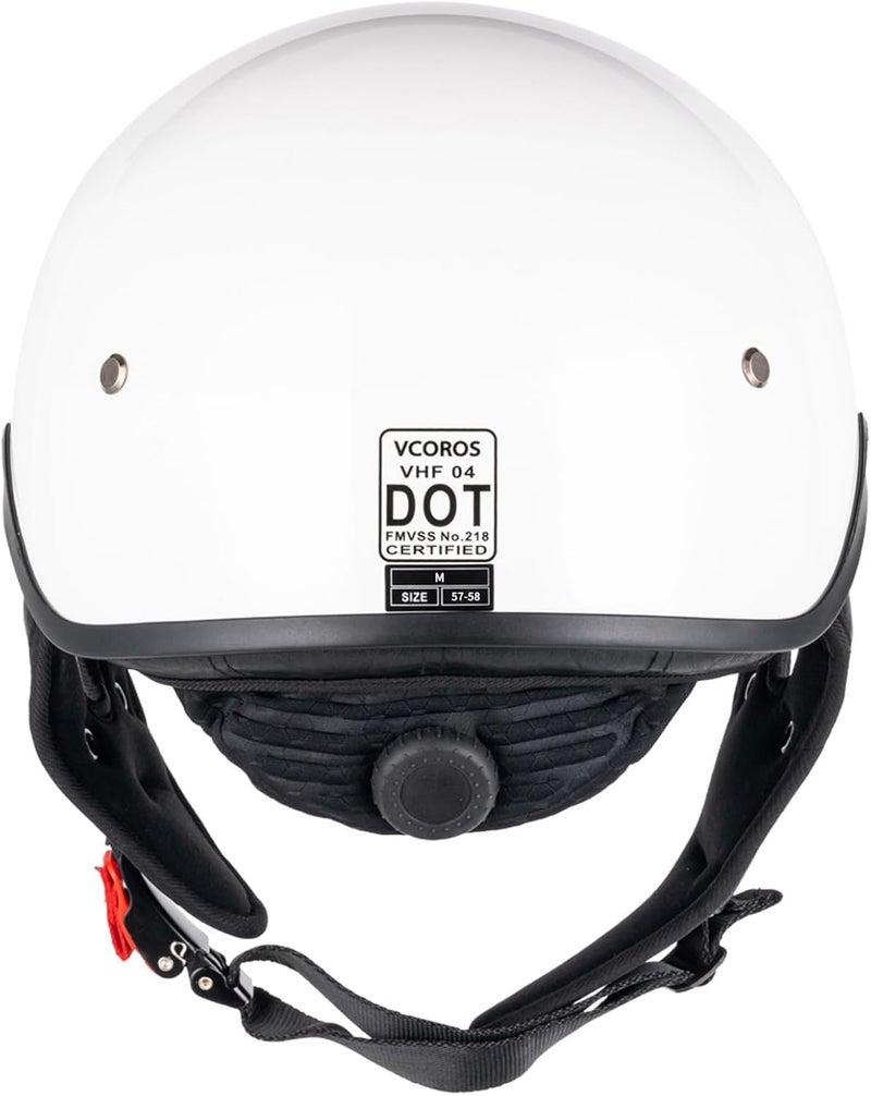VCOROS VHF04 Retro Half Helmet Open Face for Men and Women - Scooter and Cruiser - Image 4