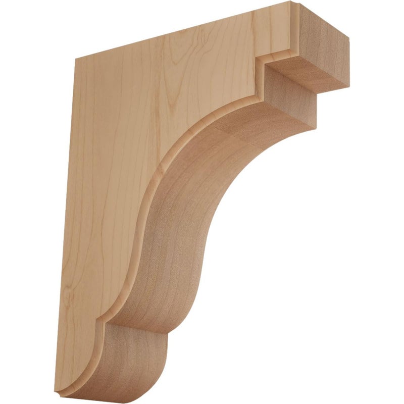 Ekena Millwork BKTW04X09X11BEAL Bedford Wood Brackets, 3 1/2"W x 8 1/2"D x 11"H , Alder - Image 5