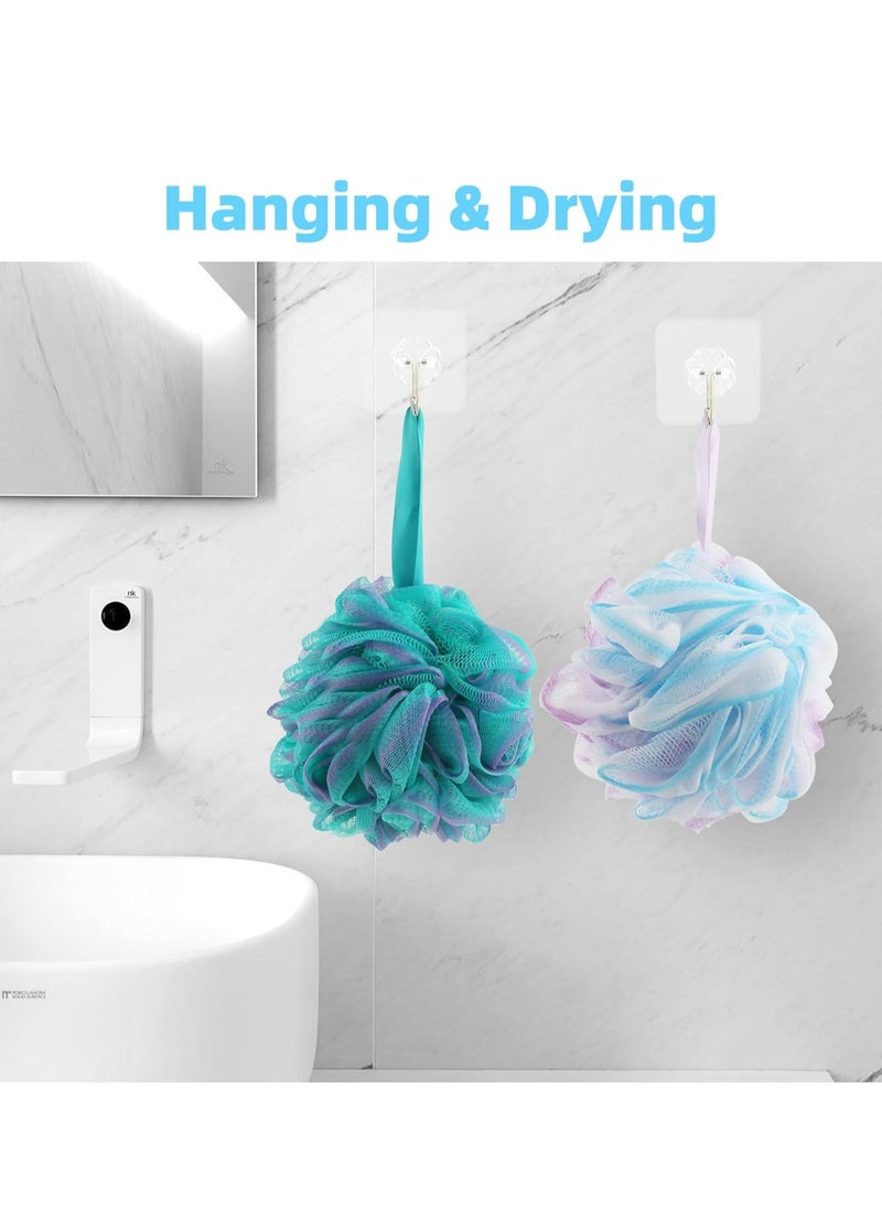 Oasisgalore - 4 Packs 70g Large Loofah Sponges, Exfoliating Body Scrubbers for Shower, Suitable for All Ages - Image 1
