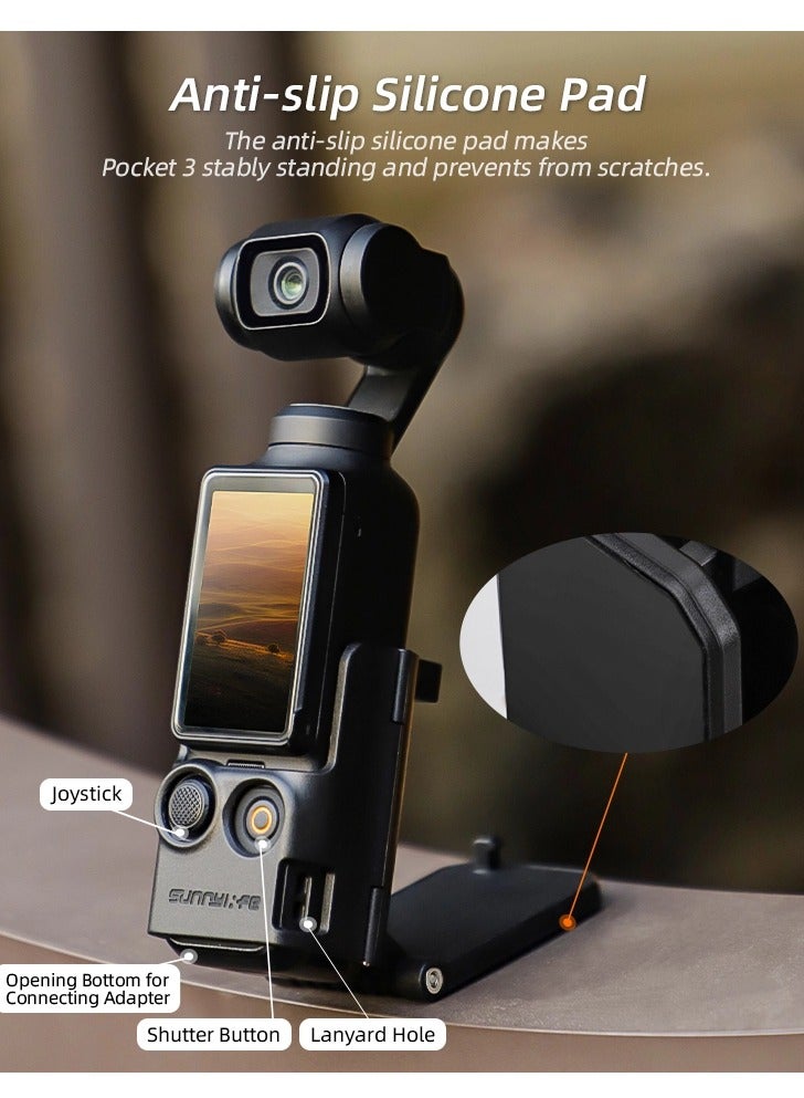 Sunnylife Multifunctional Magnetic Mount Tabletop Base Bracket Angles Adjustable Accessories for Osmo Pocket 3 - Image 5