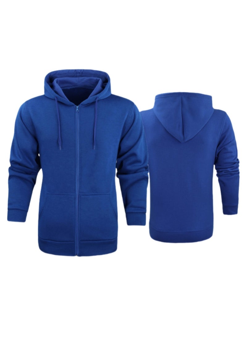 KUYING Hooded Zipper Slim Fit Hoodie Sweatshirt  - Image 1