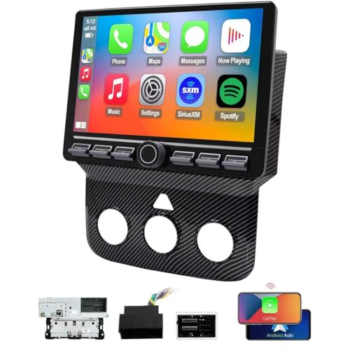 amzlegend 4G Network Radio for Dodge RAM 2013 2014 2015 2016 2017 2018 Upgrade,Carbon Fiber Style,QLED Touch Screen Stereo Replacement,Wireless carplay Android auto - Image 1