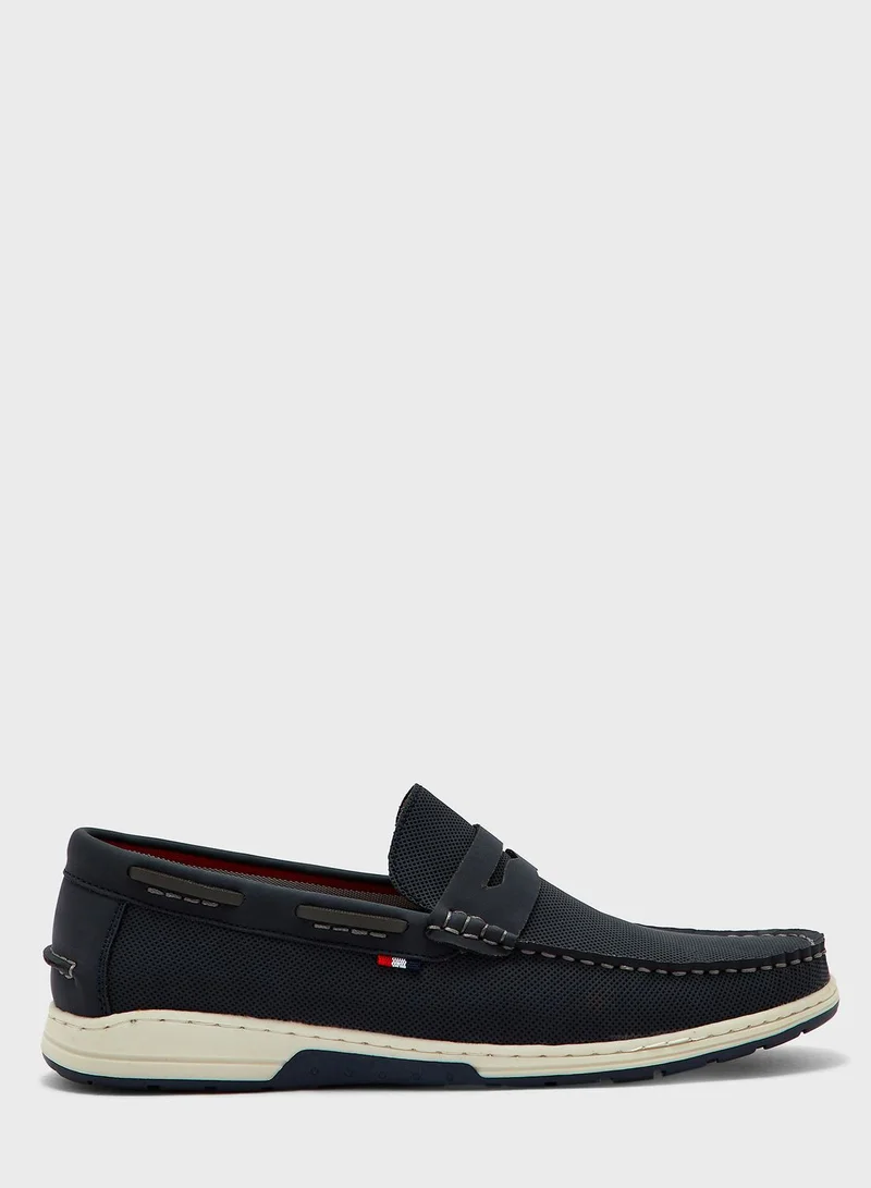 Robert Wood Nubuck Casual Slip Ons
