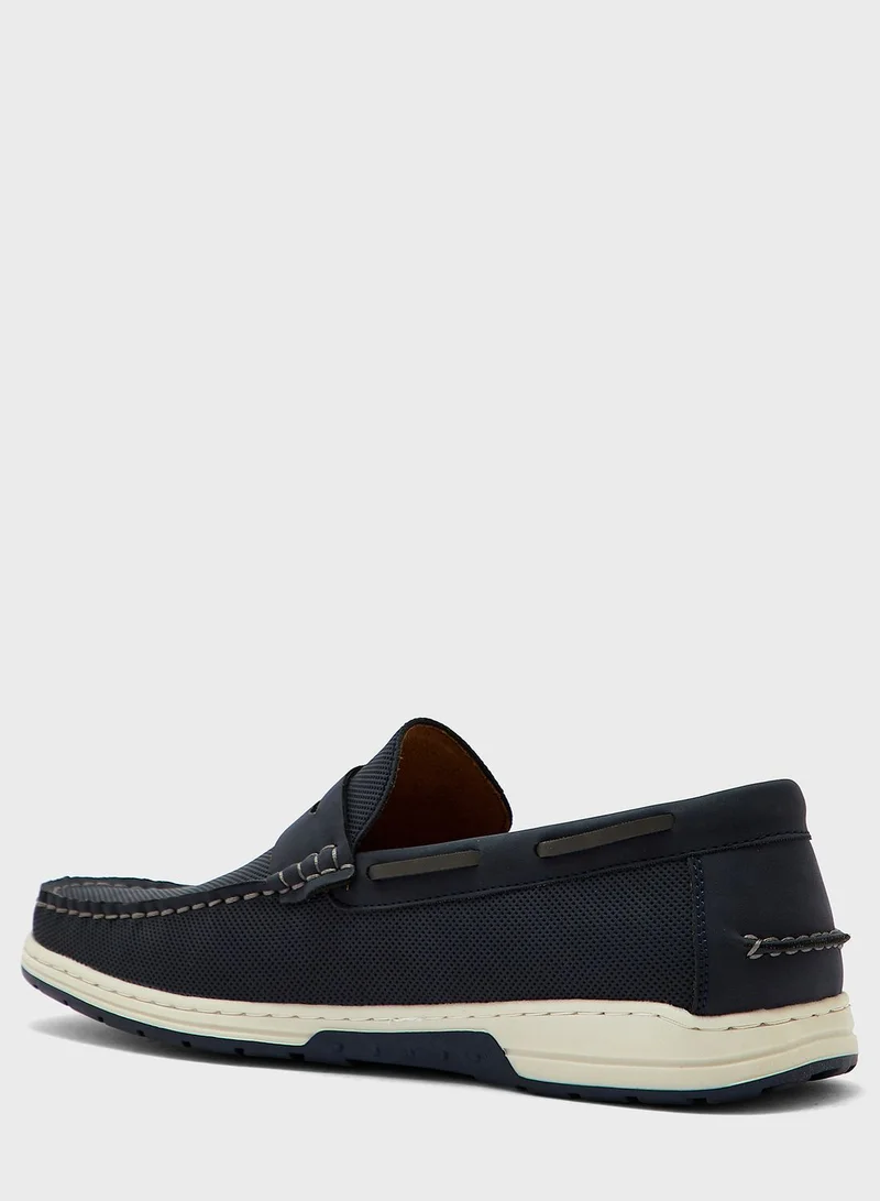 Robert Wood Nubuck Casual Slip Ons