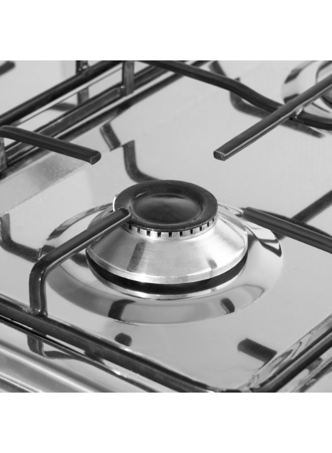 Stainless Steel Gas Cooker 4 Burners with Oven and Grill, 55x55 cm, Glass Cover, Self Ignition, Modern Design, Armacook - Image 5