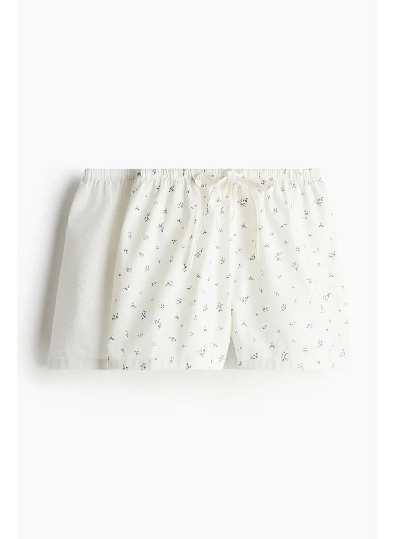 اتش اند ام 2-pack cotton poplin pyjama shorts